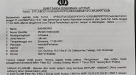Bukti STTPL Polresta Sumenep 