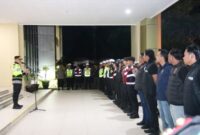 Kapolresta Sumenep Kombes Pol Ariek Indra Sentanu saat memimpin Apel Patroli
