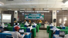Suasana peserta OSN Bondowoso saat mengerjakan soal