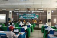 Suasana peserta OSN Bondowoso saat mengerjakan soal