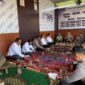 Kapolresta Sumenep KBP Ariek Indra Sentanu saat menyampaikan sambutan dalam silaturahmi di Kantor SMSI Sumenep 