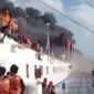 Situasi kebakaran KM Mutiara Sentosa 2