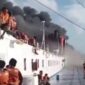 Situasi kebakaran KM Mutiara Sentosa 2