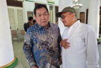 Anggota  Komisi XI DPR RI dari Fraksi Golkar Dapil XI Madura usai menjadi pembicara dalam workshop di Pendopo Ronggo Sukowati Pamekasan