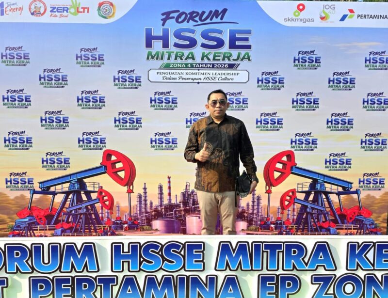 H. Rudi atau Bos HR pengusaha Migas asal Pamekasan saat menghadiri Forum HSSE Zona 4 Mitra Pertamina EP Palembang