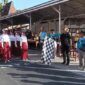 Pelepasan peserta lomba gerak jalan tingkat SD/MI oleh Camat Bluto