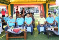 Bupati Fauzi diapit Wabup dan Kapolresta.Sumenep