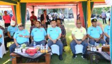 Bupati Fauzi diapit Wabup dan Kapolresta.Sumenep