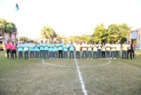Forkopimda dan BMPD saat menjelang lagi di halaman Pemkab Sumenep 