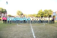 Forkopimda dan BMPD saat menjelang lagi di halaman Pemkab Sumenep 