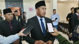 Bupati Fauzi usai mengikuti pidato Kenegaraan Presiden RI secara daring di Gedung DPRD Sumenep 