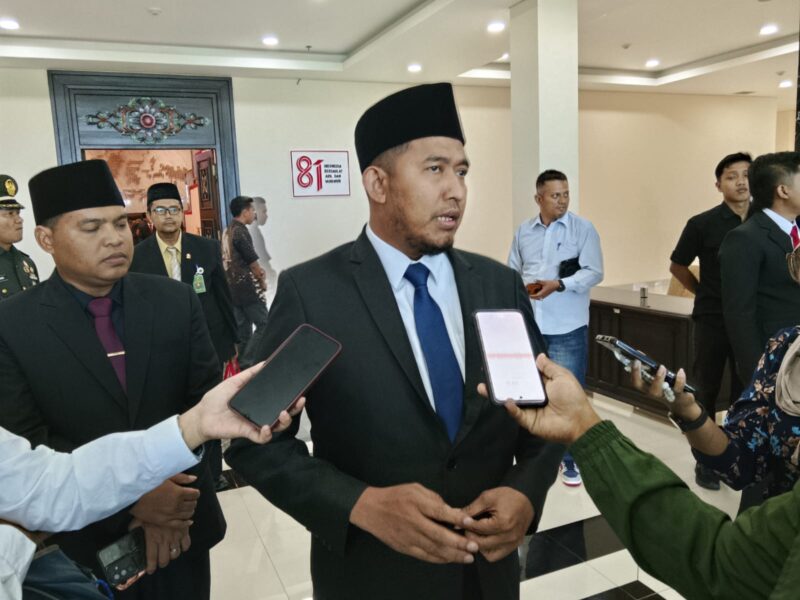 Bupati Fauzi usai mengikuti pidato Kenegaraan Presiden RI secara daring di Gedung DPRD Sumenep 