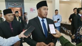 Bupati Fauzi usai mengikuti pidato Kenegaraan Presiden RI secara daring di Gedung DPRD Sumenep 