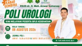 Pamflet pengumuman RSUD dr. H. Moh. Anwar Sumenep 