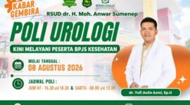 Pamflet pengumuman RSUD dr. H. Moh. Anwar Sumenep 
