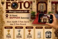 Stand Bappeda siap lomba foto