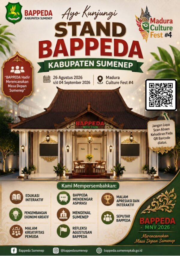 Bappeda Sumenep Hadirkan Stand Interaktif di Madura Culture Fest #4, Sajikan Capaian hingga Rencana Pembangunan