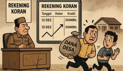 Gaji 9 Bulan Tak Dibayar, Dana Sudah Dicairkan Bendahara Desa Pagerungan Besar, DPMD Pastikan Pelanggaran
