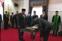Bupati Sumenep saat pelantikan empat Kepala OPD 