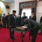 Bupati Sumenep saat pelantikan empat Kepala OPD 