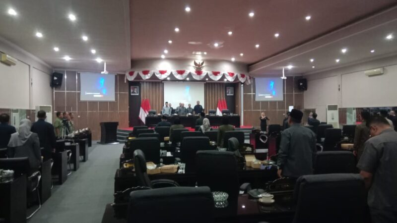 Sidang paripurna Pandangan Umum Fraksi DPRD Bondowoso