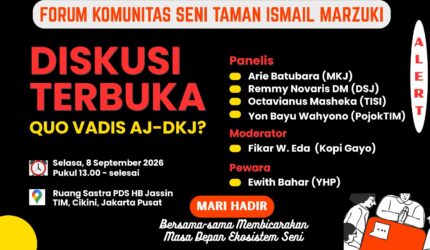 Forum Komunitas Seni Gugat Pengukuhan 25 Anggota DKJ