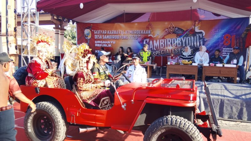 Gebyar karnaval kemerdekaan Desa Sambirobyong 2026.
