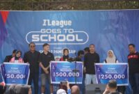 Ribuan Siswa-siswi SMAN 2 Pamekasan menyambut penuh gembira dan antusias atas kehadiran 2 bintang Madura United, Jumat (18/09/2026). 