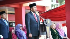 Bupati Sumenep Achmad Fauzi Wongsojudo saat memimpin upacara Hari Kesaktian Pancasila 1 Oktober 2026