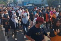 Ribuan peserta JAKA SOPAN 2026 saat dilepas di garis start