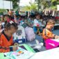 Suasana saat para peserta lomba adu kreatvitas
