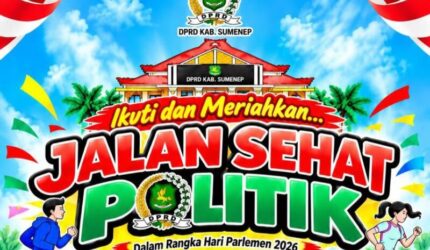 1. Jalan Sehat Politik DPRD Sumenep Bertabur Hadiah Rp100 Juta, 1.500 Paket Sembako Disiapkan 2. Hari Parlemen 2026, DPRD Sumenep Turun ke Masyarakat Lewat Jalan Sehat Politik 3. DPRD Sumenep Gelar Jalan Sehat Politik, Warga Bisa Sampaikan Aspirasi hingga Berburu Hadiah 4. Bukan Sekadar Jalan Sehat, DPRD Sumenep Siapkan Bazar UMKM dan 1.500 Paket Sembako 5. Dekatkan Wakil Rakyat dengan Warga, DPRD Sumenep Gelar Jalan Sehat Politik 18 Oktober SUMENEP – DPRD Kabupaten Sumenep menghadirkan cara berbeda dalam memperingati Hari Parlemen 2026. Melalui kegiatan bertajuk Jalan Sehat Politik pada Minggu (18/10/2026), lembaga legislatif itu mengajak masyarakat meramaikan kawasan Taman Adipura Sumenep dengan agenda olahraga, hiburan, bazar UMKM, hingga penyaluran bantuan sosial. Tak sekadar menjadi ajang jalan sehat, kegiatan ini juga dirancang sebagai ruang pertemuan antara wakil rakyat dan masyarakat. Sejumlah agenda disiapkan, mulai dari penyampaian aspirasi warga, panggung hiburan, bazar usaha mikro, kecil, dan menengah (UMKM), hingga program Parlemen Berbagi dengan rencana penyaluran 1.500 paket sembako. Sekretaris DPRD Sumenep, Yanuar Yudha Bachtiar, mengatakan kegiatan tersebut menjadi upaya menghadirkan nuansa baru dalam peringatan Hari Parlemen. Menurutnya, momentum ini perlu dimanfaatkan untuk membangun kedekatan antara anggota dewan dan konstituen melalui kegiatan yang melibatkan masyarakat secara luas. “Ini menjadi event penting untuk memberikan nuansa baru dalam rangka Hari Parlemen. Kami ingin kegiatan ini digelar secara kolosal sehingga anggota dewan dan konstituen bisa bertemu langsung dalam satu kegiatan yang melibatkan masyarakat luas,” ujarnya, Jumat (9/10/2026). Yudha menjelaskan, rangkaian kegiatan tersebut tidak hanya berorientasi pada hiburan, tetapi juga membuka ruang komunikasi publik. Melalui penyampaian aspirasi masyarakat, warga diharapkan memiliki kesempatan untuk berinteraksi langsung dengan para wakilnya di parlemen. Di sisi lain, kehadiran bazar UMKM diharapkan memberikan ruang promosi bagi pelaku usaha lokal. Dengan demikian, peringatan Hari Parlemen tidak hanya menjadi agenda kelembagaan, tetapi juga dapat memberikan manfaat bagi masyarakat dan sektor ekonomi kecil. Perhatian terhadap aspek sosial juga diwujudkan melalui program Parlemen Berbagi. "Sebanyak 1.500 paket sembako direncanakan disalurkan kepada masyarakat sebagai bagian dari rangkaian kegiatan tersebut" ujarnya. Tak kalah menarik, panitia juga menyiapkan hadiah dengan total nilai mencapai Rp100 juta. Hadiah yang disediakan meliputi tiga unit sepeda motor Honda, lima sepeda listrik, lima sepeda gunung, lima unit televisi dan kulkas, serta beragam hadiah doorprize lainnya. Berbagai agenda tersebut diharapkan mampu menarik partisipasi masyarakat sekaligus menciptakan suasana peringatan Hari Parlemen yang lebih terbuka dan dekat dengan kehidupan warga. Melalui Jalan Sehat Politik, DPRD Sumenep ingin membangun komunikasi yang tidak hanya berlangsung dalam forum resmi di gedung dewan, tetapi juga melalui pertemuan langsung dalam suasana santai dan penuh keakraban. Kendati demikian, keberhasilan kegiatan ini tidak hanya diukur dari kemeriahan acara maupun besarnya hadiah yang disiapkan. Ruang penyampaian aspirasi dan kedekatan yang dibangun diharapkan dapat berlanjut menjadi komunikasi yang nyata antara masyarakat dan wakil rakyat setelah kegiatan berakhir.