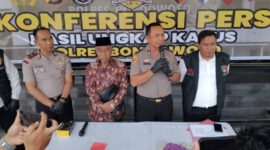 Polres Bondowoso saat rilis kasus penistaan Al Qur'an