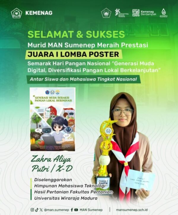 IG MAN Sumenep pasang poster Zahra.