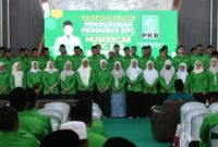 Para Dewan Pengurus Cabang PKB Bondowoso saat dikukuhkan