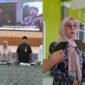 Suasana pencanangan di Aula SMA 2 dan Kabid PPA Dinsos P3AKB