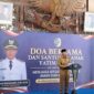 Plt Bupati Tulungagung Ahmad Baharudin saat di acara doa bersama dan santunan anak yatim