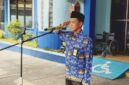 Kepala BPN Sumenep, Wardojo saat pimpin upacara Hari Sumpah Pemuda 