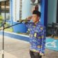 Kepala BPN Sumenep, Wardojo saat pimpin upacara Hari Sumpah Pemuda 