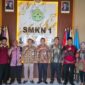 Empat dari kanan, Kacabdindik Jatim Wilayah Sumenep, Dr. Rusliy sebelah kiri Kacabdisdik Wilayah 4 Jateng, Sukamto bersama Kepala SMKN 1 Sumenep.