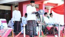 Bupati Sumenep Dr. Achmad Fauzi Wongsojudo saat pimpinan apel Hari Santri Nasional 2026