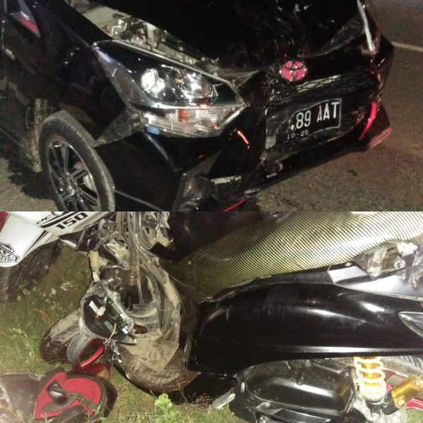 Kecelakaan Maut, Mobil Toyota Agya Tabrak Pengendara Motor Hingga Tewas
