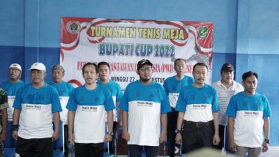 Turnamen Tenis Meja Bupati Cup 2022 Bersama PWI Sumenep