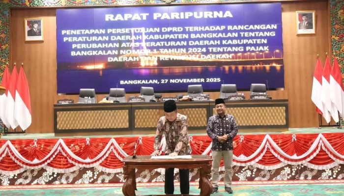 Wakil Bupati Moch. Fauzan Tegaskan Pemkab Bangkalan Berkomitmen Melaksanakan Perubahan Regulasi Raperda Pajak dan Retribusi Daerah