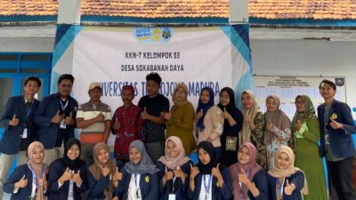 Mahasiswa Kelompok 3 KKN-T UTM Lakukan Sosialisasi Penanggulangan TPA di Desa Sokobanah Daya