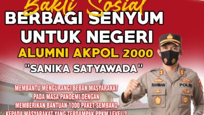 Berbagi Senyum untuk Negeri, Alumni Akpol 2000 Polres Sumenep Gelar Bhakti Sosial