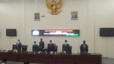 Rapat Paripurna DPRD Kabupaten Sampang Tentang Nota Penjelasan Bupati Terhadap Raperda Perubahan APBD TA 2021