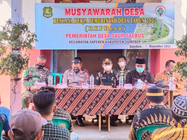 Gelar Musdes, Rancangan RKP Desa Tahun 2022 dan Ini Program Prioritas Desa Saur Saebus