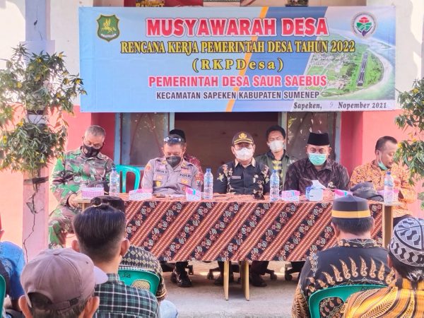 Gelar Musdes, Rancangan RKP Desa Tahun 2022 dan Ini Program Prioritas Desa Saur Saebus