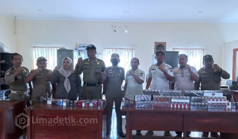 Satpol PP Berhasil Sita 33 Rokok Tanpa Bea Cukai